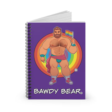 Bawdy Bear Pride / Spiral Notebook - Ruled Line